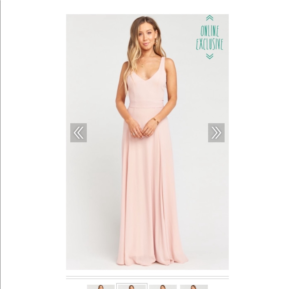 Jenn Maxi Dress - Dusty Blush Crisp